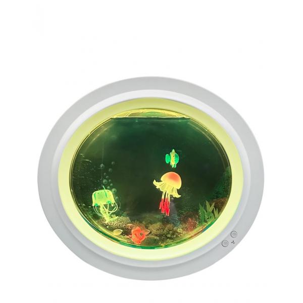 Aquarium méduses blanches – rond