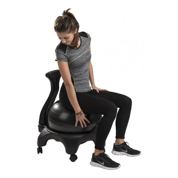 Chaise ballon pour stabilité et mouvement