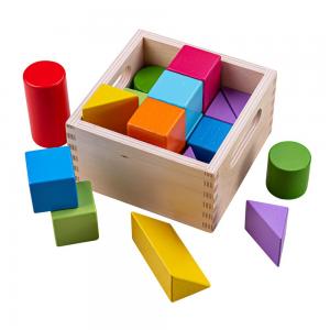 Blocs de construction en bois colorés