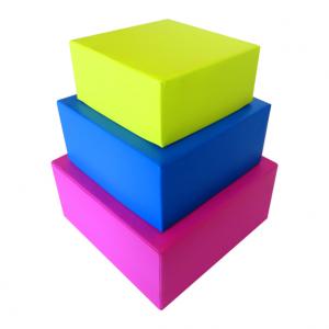 Blocs empilables colorés - polyester PVC