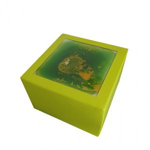 Dalle avec gel liquide dans un bloc sensoriel - Vert