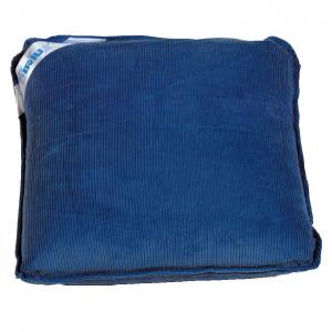 Coussin vibrant - bleu velours