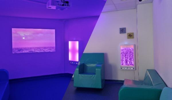 Salle d’attente et de soins Snoezelen interactives