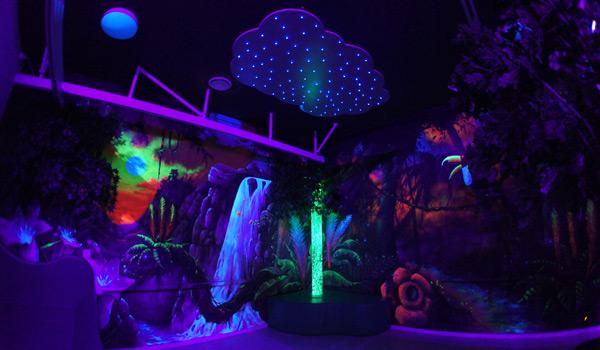 Espace à thème Jungle UV