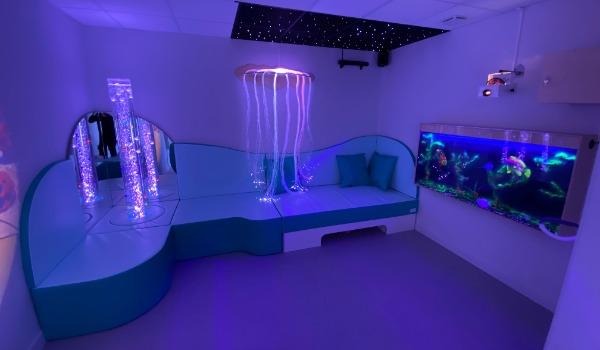 Espace Snoezelen avec des produits UV